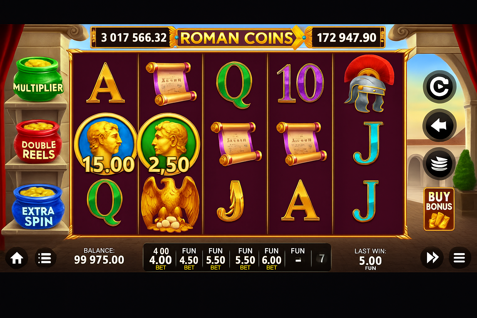 Roman Coins gameplay